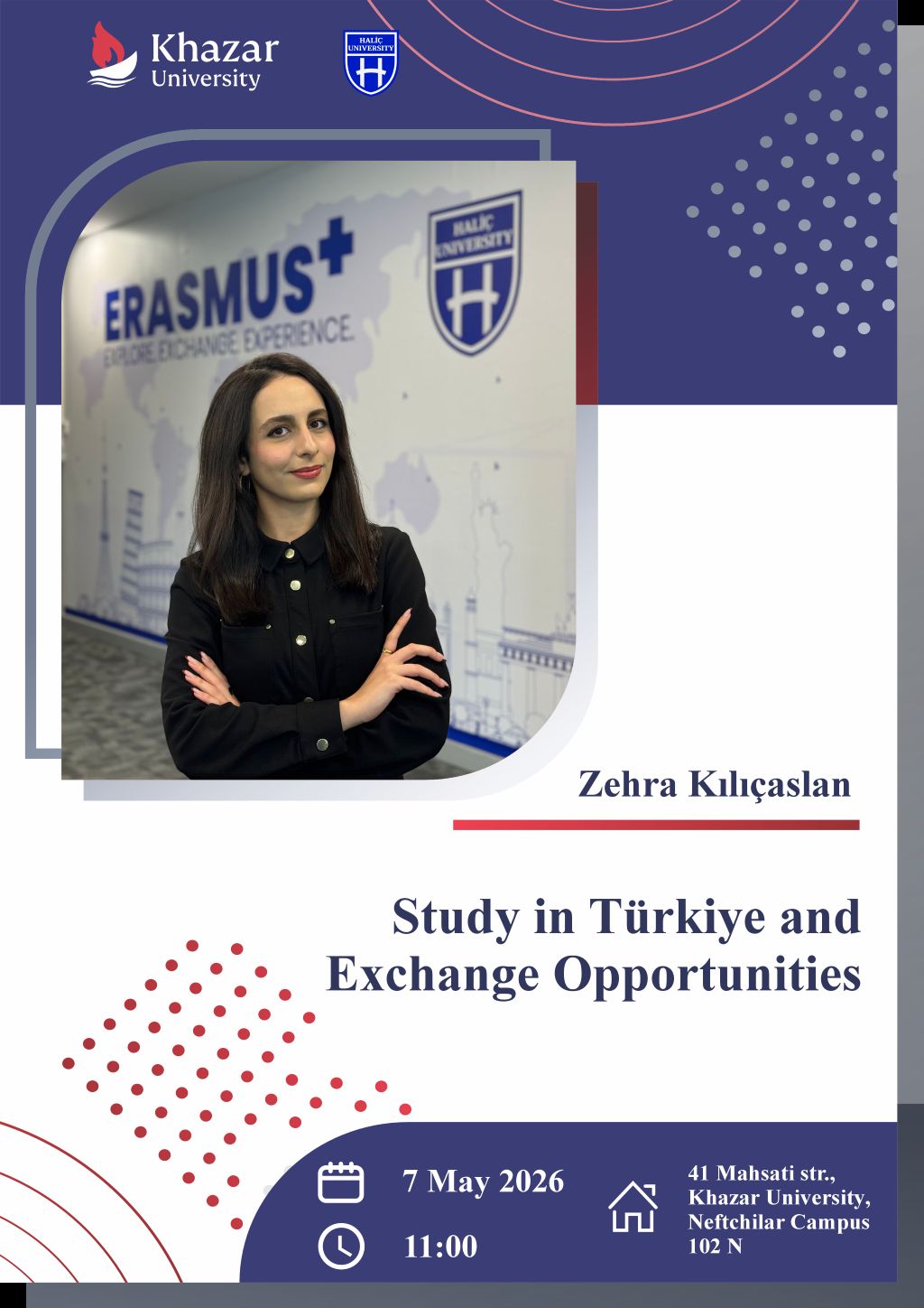 Study in Türkiye and Exchange Opportunities Seminar by Zehra Kılıçaslan from Haliç University